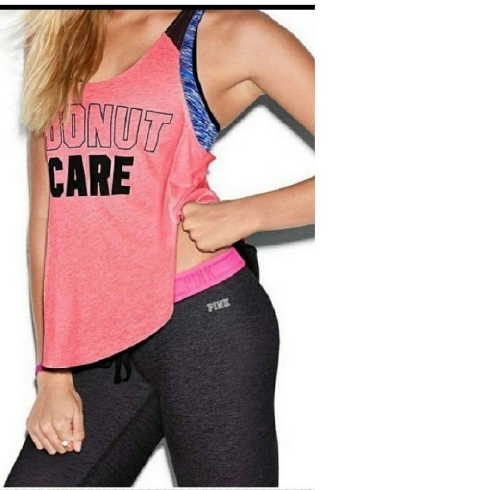 Pink Victoria's Secret I Donut Care Tank XS